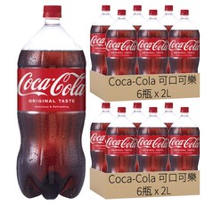可口可樂 原味汽水, 2L, 12瓶