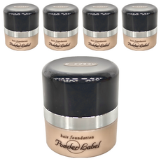 Powder Label 毛髮遮蓋粉霜 4g, 深棕色, 5個