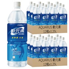 AQUARIUS 動元素 運動飲料, 1.25L, 24瓶