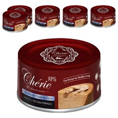 Cherie 法麗 全方位無膠主食貓罐 全貓適用, 6個, 80g, 鮪魚慕斯 + 鮪魚