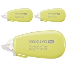 KOKUYO 國譽 ME 象牙白修正帶 B罫 6m 網球綠, 3個