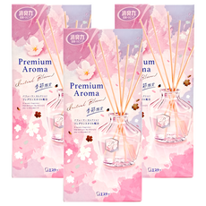 ST 雞仔牌 消臭力 芳香消臭劑 贅澤擴香竹瓶, 植物精油配合, Lily & Jasmine, 櫻花, 50ml, 3盒