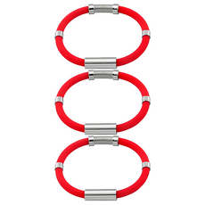 負離子防靜電手環 女款 紅色, 有效減少靜電產生，讓您在乾燥季節也能舒適自如, 3個