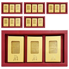 A TSAO HOUSE 阿皂屋 紅禮藏金開運金條檀香手工皂3入禮盒 附提袋 檀香精油 80g x 3個, 6盒