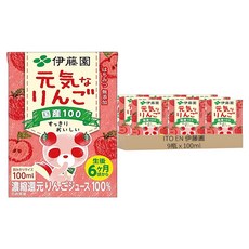 ITO EN 伊藤園 元氣蘋果果汁, 100ml, 9瓶