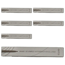 CLIO 珂莉奧 流線防水抗暈眼線膠筆 140mg, DARK BROWN, 6支