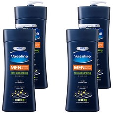 Vaseline 凡士林 男士專用快速吸收潤膚乳液 450ml, 4瓶