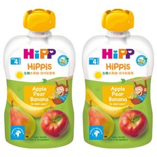 HiPP 喜寶 生機水果趣 西洋梨香蕉 4個月以上, 100g, 2包