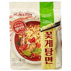 Pulmuone 圃美多 花蟹湯麵 103g, 4包