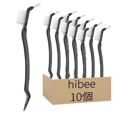 HIBEE 多功能縫隙清潔刷套裝 總長 20.5cm 寬 1cm, 灰色, 10個