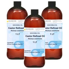 NEW DIRECTIONS 新方向 基底油/按摩油/保濕油/基礎油/蓖麻油, 3個, 1L