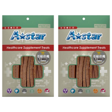 A star 犬用機能牛肉條 毛皮保健, 2個, 牛肉, 100g