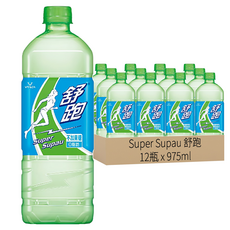 舒跑運動飲料, 無添加果糖, 低納零脂肪, 維他命C, 975ml, 12瓶