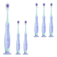 Shallop 刷樂 濃密防蛀牙刷, 顏色隨機, 1入, 6支