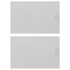 雙德 C型文件夾 附名片格 12個, 透明色, 2包