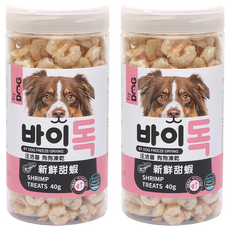 by DOG 汪洽普 狗凍乾 新鮮甜蝦 40g*2罐 狗零食