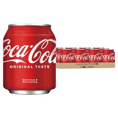 可口可樂經典原味汽水，1886年傳承，暢快口感，美食搭配首選, 250ml, 24罐