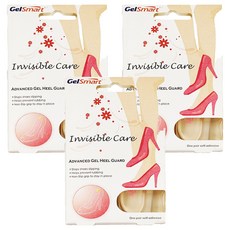 GelSmart 凝膠腳跟防磨貼片-隱形舒適止滑, 1雙, 3件