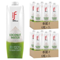 泰國 if 純椰子汁6入組, 6L, 2組
