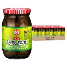 金蘭 剝皮辣椒, 450g, 12罐