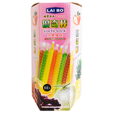 優奇棒 水果風味 50支, 2.8kg, 1盒