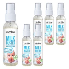 Nimble 靈活寶貝 Milk Buster 奶瓶清潔劑 60ml，可洗120次，隨身攜帶方便, 6瓶