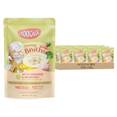 MOOCHIE 姆吉 熱浪椰島全年齡貓湯包系列, 雞肉花椰, 40g, 16包
