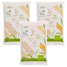 芳榮米廠 無米樂 鴨稻糙米 台南14號 鴨間稻栽培方式, 1.5kg, 3包