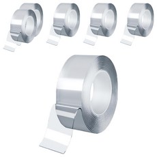 Ender 超強力壓克力奈米矽膠透明凝膠雙面膠帶, 透明, 6個