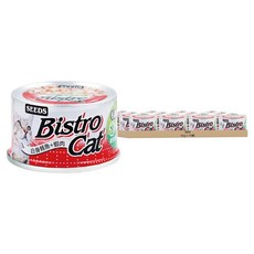 惜時 Bistro cat 特級銀貓健康餐罐, 白身鮪魚 + 蝦肉, 80g, 24罐