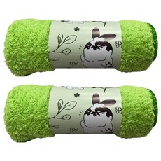 CLEAN 克林 瞇瞇兔抹布 果綠色, 6條