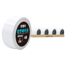 DADA Hot Melt 強力雙面膠帶 40mm x 12M, 不透明, 16捲