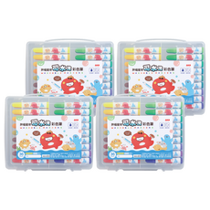 SKB文明 胖福星球可水洗彩色筆 36色套裝, CW-260, 4盒