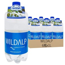 WILDALP 奧地利天然礦泉水, 1L, 6瓶
