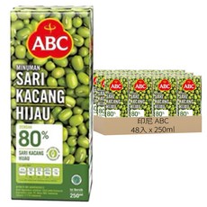 印尼 ABC MINUMAN SARI KACANG HIJAU 綠豆風味飲料 - 250ml, 48入