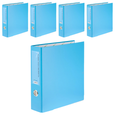 ECO Chungwoon 環保D型A4活頁夾 3孔 7cm, 天空色, 5個