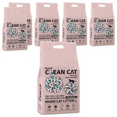 Purré Clean Cat 乾淨貓混合貓砂 6L, 6包, 奶茶