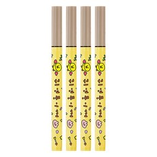 peripera INK 裸妝防暈染眼線液筆 CHOIGOSIM聯名款 0.5g, 04淺金棕, 4支