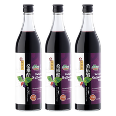 陳稼莊 桑椹醋 加糖, 600ml, 3瓶