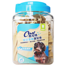 Cost 酷司特 螺旋多效潔牙骨 長支 M, 牛奶風味, 580g, 1桶