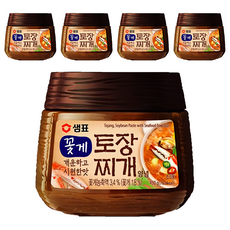 Sempio 膳府 韓式大醬 花蟹口味 鍋專用調味醬, 450g, 5罐