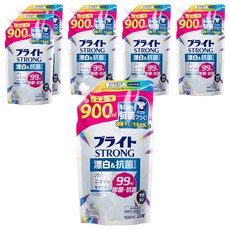 LION 獅王 STRONG 強效去污漂白劑補充包 900ml, 6包