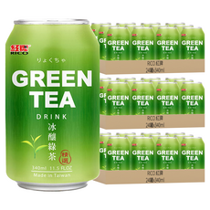 RICO 紅牌 冰釀綠茶, 340ml, 72罐