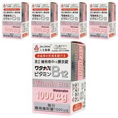 Jen Sheng 人生製藥 渡邊 維他命B12膜衣錠 1000mcg, 60顆, 5盒