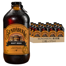 BUNDABERG 賓德寶 沙士風味氣泡飲 x 12瓶, 375ml