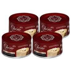 Cherie 法麗 全方位無膠主食貓罐 全貓適用, 4個, 80g, 雞肉慕斯 + 雞肉