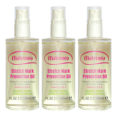 maternea 彈力潤膚 妊娠油/身體油, 100ml, 3罐
