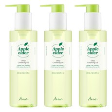 AriuL 艾藜兒 台灣公司貨 蘋果醋深層潔净卸妝油, 3個, 200ml