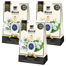 Bova 法柏精品 花漾衣物香氛包 白麝香 3入裝 香氛除臭, 30g, 3盒