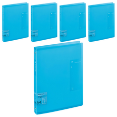 KyOKUTO 30孔半透明資料夾 A4, 淺藍, 5個